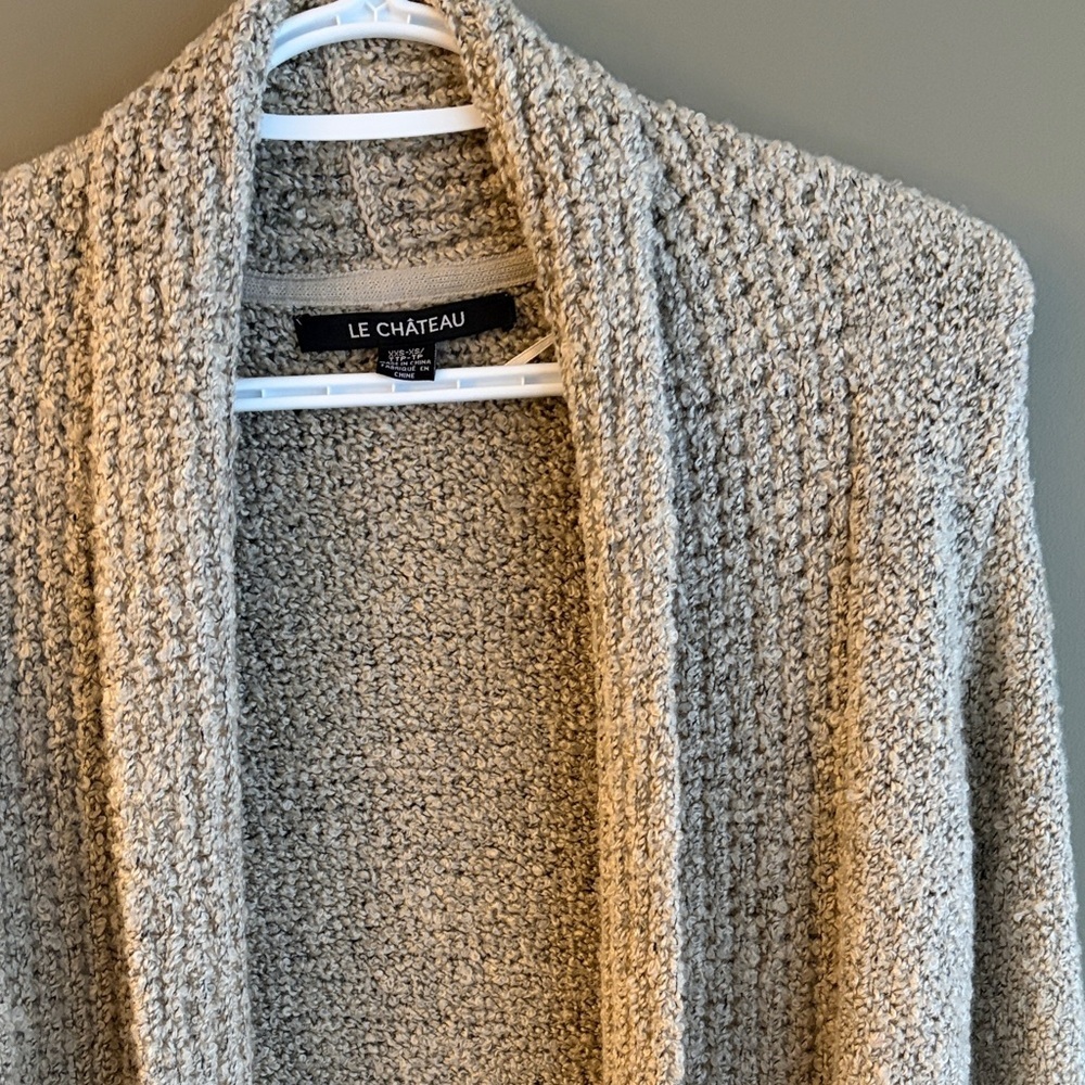 LE CHATEAU Vintage Open-Front Duster Cardigan size XS - Picture 8 of 8